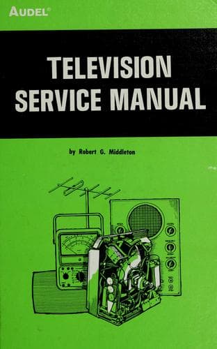 Tapa de Television service manual