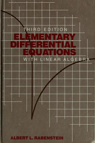 Tapa de Elementary differential equations with linear algebra