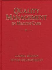 Tapa de Quality management in health care