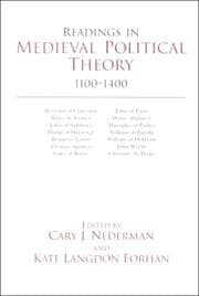 Tapa de Readings in medieval political theory