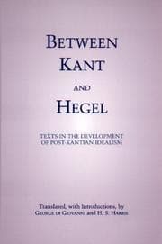 Tapa de Between Kant and Hegel