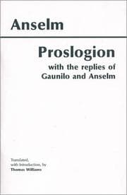 Tapa de Proslogion, with the Replies of Gaunilo and Anselm