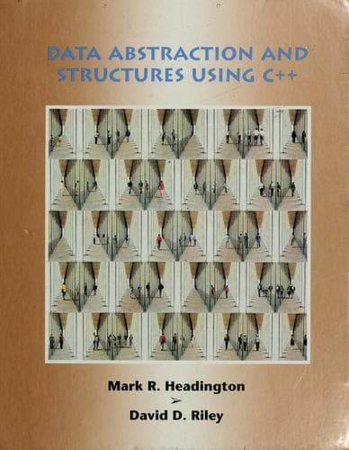 Tapa de Data abstraction and structures using C⁺⁺