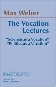 Tapa de The vocation lectures