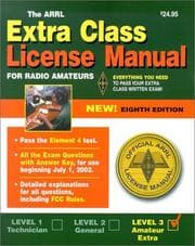 Tapa de The ARRL extra class license manual