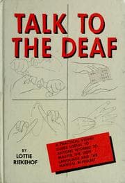 Tapa de Talk to the deaf
