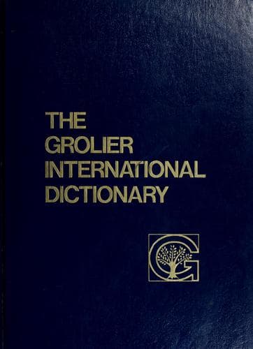 Tapa de The Grolier international dictionary