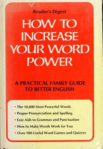 Tapa de How to increase your word power
