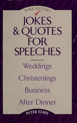 Tapa de Jokes & quotes for speeches