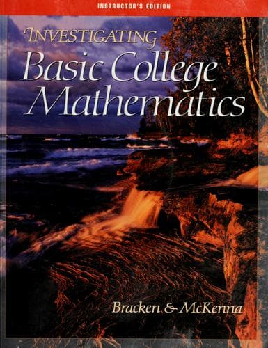 Tapa de Investigating basic college mathematics
