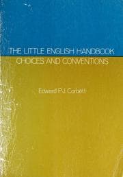 Tapa de The little English handbook: choices and conventions