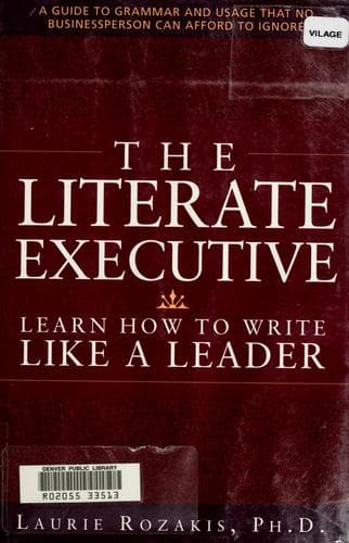 Tapa de The literate executive