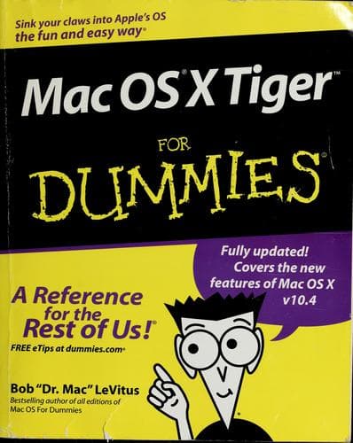 Tapa de Mac OS X Tiger for dummies