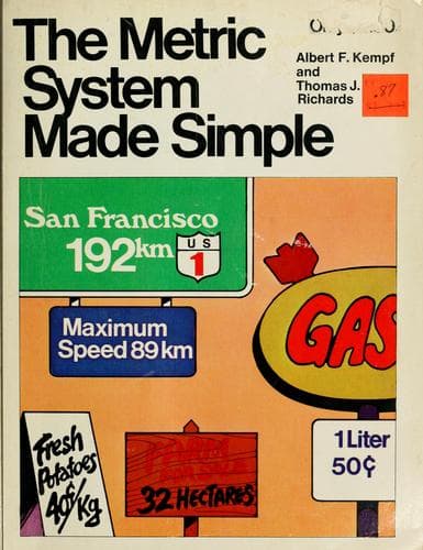 Tapa de The metric system made simple