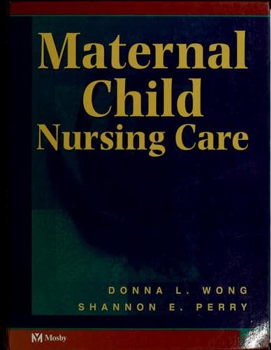 Tapa de Maternal child nursing care