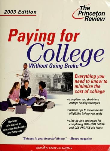 Tapa de Paying for college without going broke
