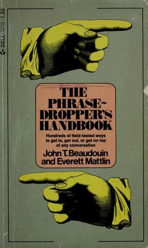 Tapa de The phrase-dropper's handbook