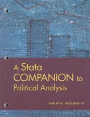 Tapa de A Stata Companion to Political Analysis