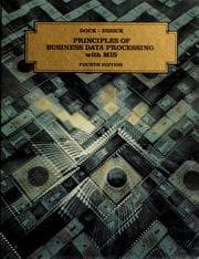 Tapa de Principles of business data processing with MIS