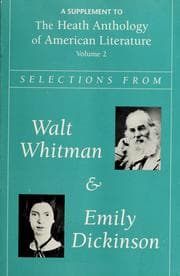 Tapa de Selections from Walt Whitman and Emily Dickinson