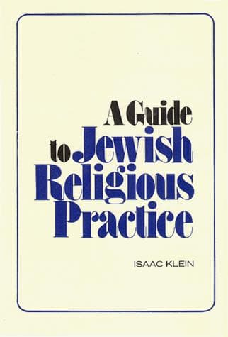Tapa de A guide to Jewish religious practice