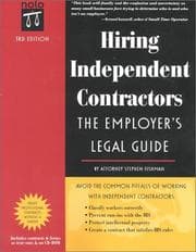 Tapa de Hiring Independent Contractors: The Employers' Legal Guide (Working with Independent Contractors: The Employer's Legal Guide)