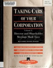 Tapa de Taking care of your corporation