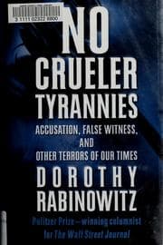 Tapa de No Crueler Tyrannies