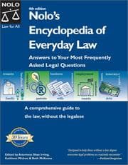 Tapa de Nolo's encyclopedia of everyday law