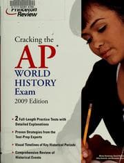 Tapa de Cracking the AP world history exam