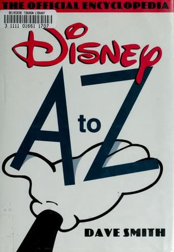 Tapa de Disney A to Z