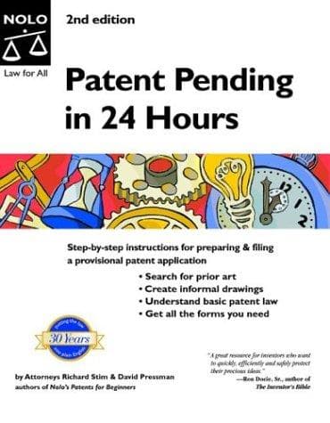 Tapa de Patent pending in 24 hours