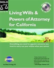 Tapa de Medical directives and powers of attorney for California