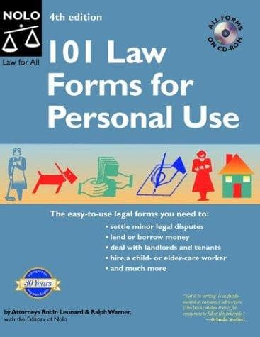 Tapa de 101 law forms for personal use
