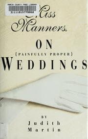 Tapa de Miss Manners on painfully proper weddings