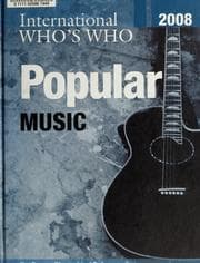 Tapa de International who's who in popular music2008