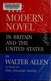 Tapa de The modern novel in Britain and the United States
