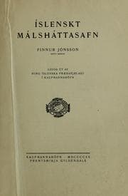 Tapa de Íslenskt málsháttasafn