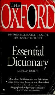 Tapa de The Oxford essential dictionary
