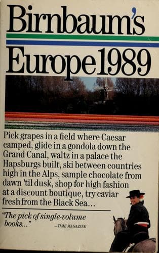 Tapa de Birnbaum's Europe 1989