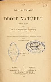 Tapa de Essai théorique de droit naturel, basé sur les faits