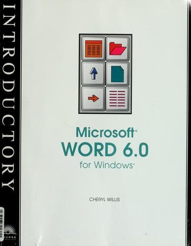 Tapa de Introductory Microsoft Word 6.0 for Windows