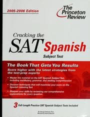 Tapa de Cracking the SAT Spanish subject test