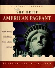 Tapa de The brief American pageant