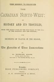 Tapa de The Canadian North-west