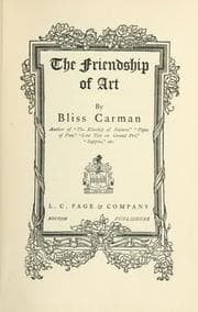 Tapa de The friendship of art