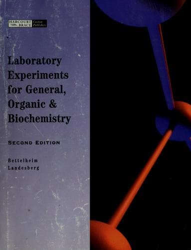 Tapa de Laboratory experiments for General, organic & biochemistry