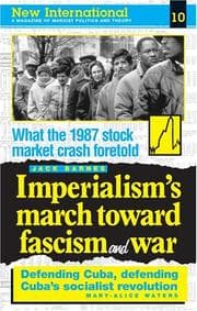 Tapa de Imperialism's March Toward Fascism and War (New International)