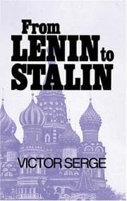 Tapa de From Lenin to Stalin