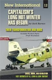 Tapa de Capitalism's Long Hot Winter Has Begun, New International, No.12, 2005. (New International Series)